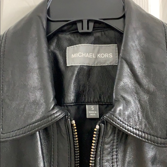 Michael Kors leather jacket - Picture 3 of 5